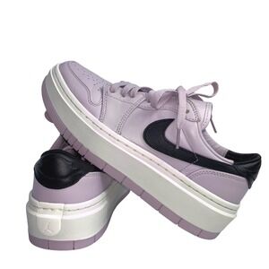 Nike Air Jordan 1 Elevate Low Lilac Purple Black Platform Sneakers Women's